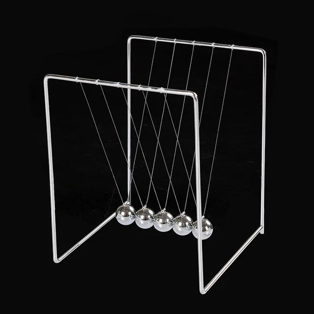 Square Stainless Steel Retro Metal Ball Decoration Stents Square Stainless Steel Retro Metal Ball Decoration Stents Newton Pendulum For Desk Ornaments Per