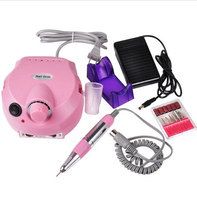 35000rpm Electric Nail Broca Profissional Máquina Anti-queimadura Punho Arquivo Máquina Manicure Kit de Unhas Ferramentas Aparelhos para Manicure 13 Cheap Brocas elétricas p manicure e acessórios