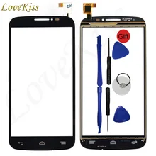 Спереди Панель для Alcatel One Touch POP C7 7040 7041 OT 7040A 7041D 7041X Сенсорный экран Сенсор TP дигитайзер ЖК-дисплей Дисплей Внешний Стекло