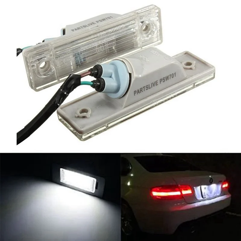 

2x License Plate Light for Chevrolet for Cruze Car Rear License Plate Lamp Trunk Switch Button Assembly Car Styling , US Stock