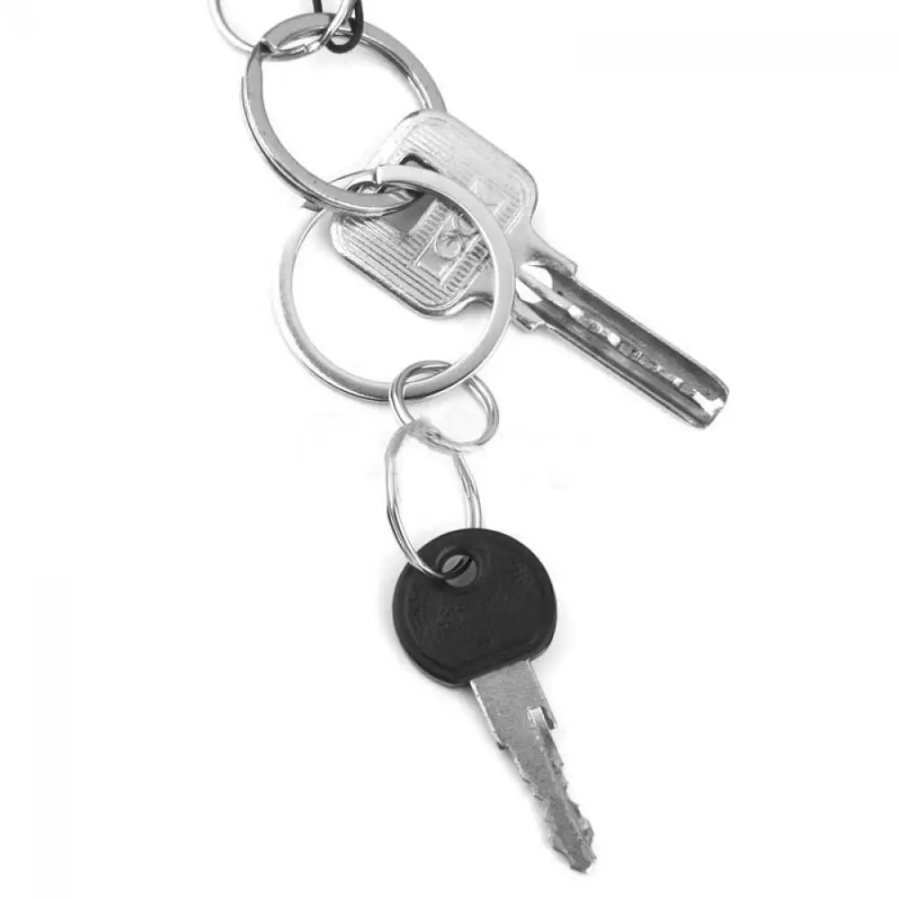 2017-Hot-Sale-50-pcs-Set-Stainless-Steel-Silver-15mm-Keychain-Split-Key-Ring-Loop
