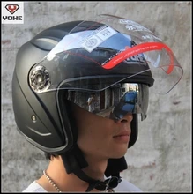 Мотокросс Moto Racing Шлемы YOHE yh-856 двойные линзы мужчины Женщины электрический велосипед Мотоцикл ABS Мотоциклетный шлем Ml XL XXL