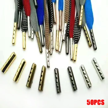 

3.5X20mm Seamless DIY Shoelace Accessories Metal Head Shoelaces Replacement Bullet Aglets Tip Silver Gold Shoe Laces Decorations