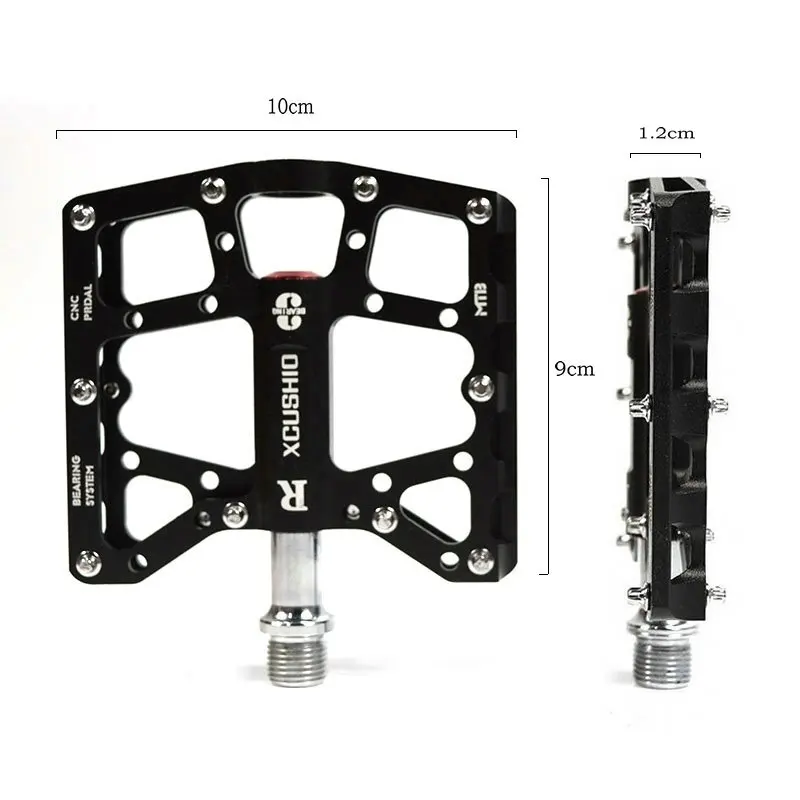 XC USHIO велосипедная Педаль Горный велосипед герметичный подшипник ЧПУ Алюминиевый сплав велосипедные педали титановый цвет для BMX шоссейные велосипедные запчасти