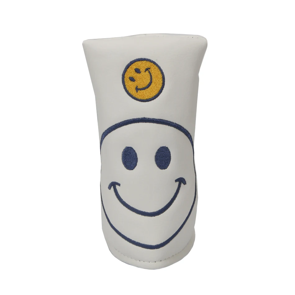 

Golf Headcover PU Putter Cover Blade for Smiling face Golf protect cover free shipping