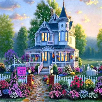 

DIY Diamond painting cross stitch Painting Crafts Diamond Embroidery Decoration Gifts 5D DIY Diamond Mosaic Country House