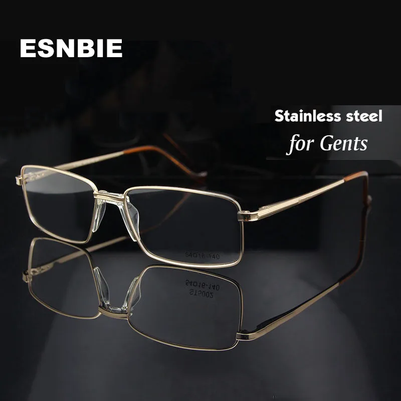 

ESNBIE New Gents Rx Eyeglass Frame Eyewear Man Nerd Greek Eye Glasses Frames for Men 54 Size Mens Prescription Myopia Glasses