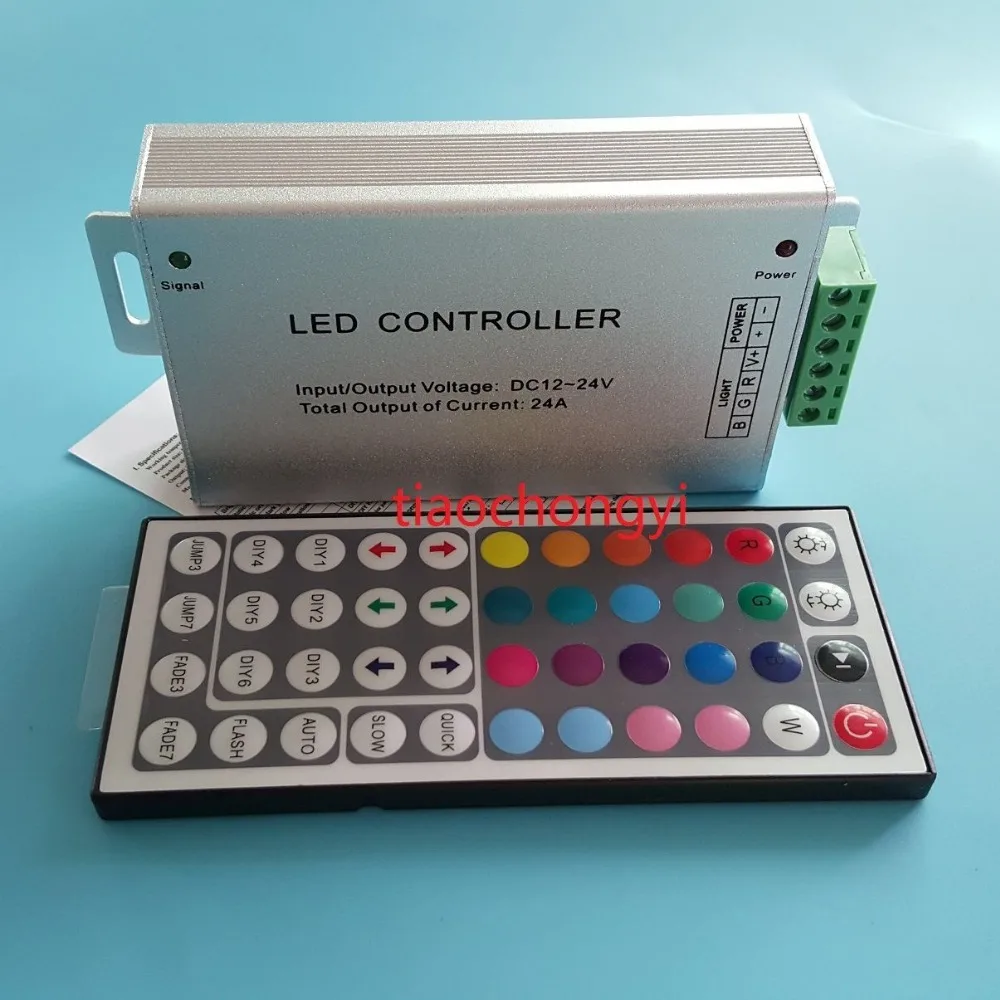 DC12V24A288W44keyIRRemoteControllerControlRGB35285050SMD