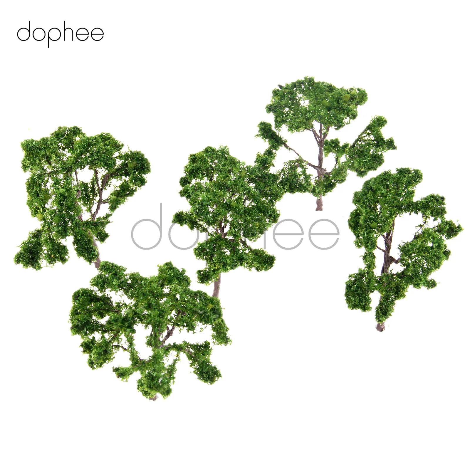 Dophee 5 шт. 10 см модель железная проволока деревья железнодорожного парка природный