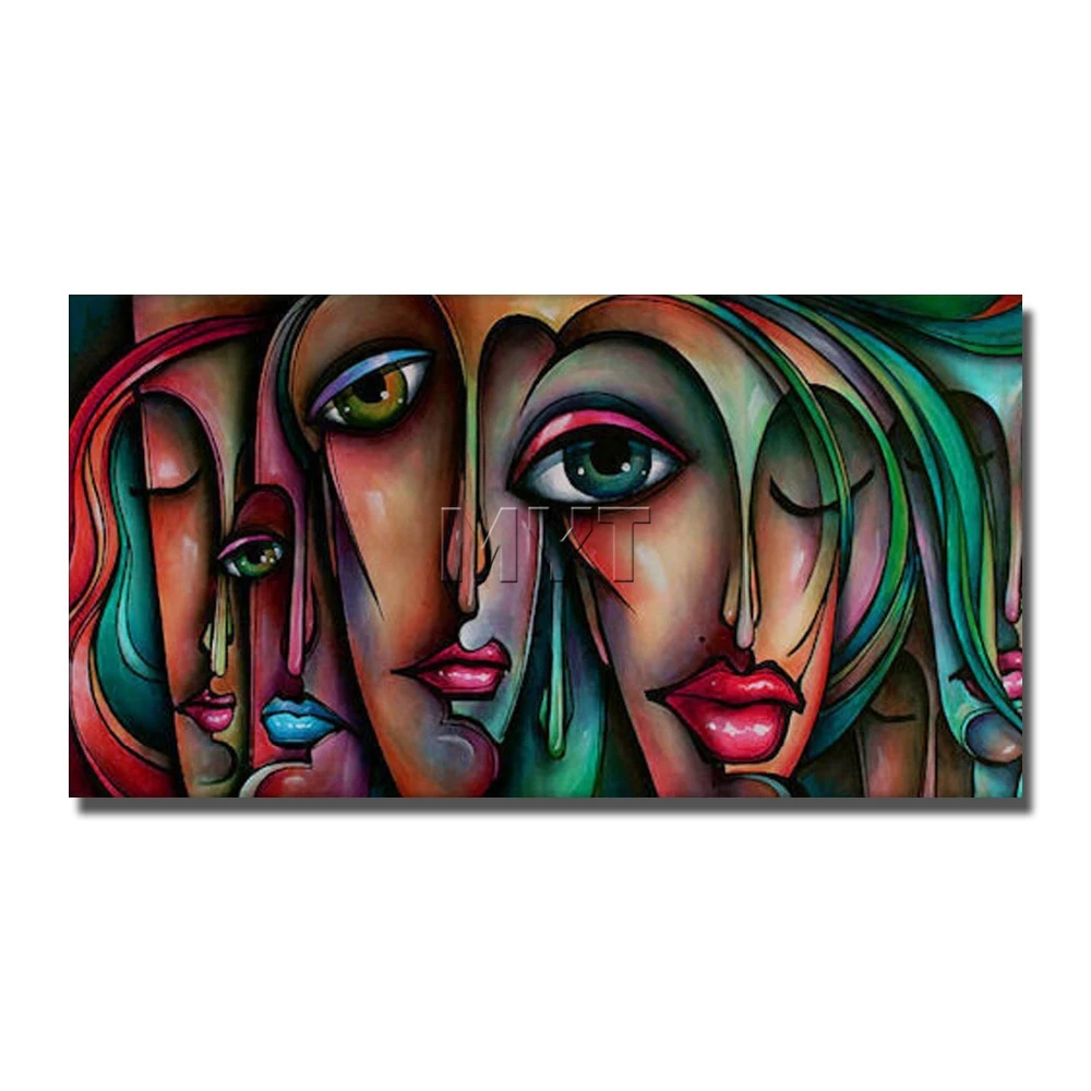 

New Style Women Faces Image Photo Wall Painting for Home Decor Painting on Canvas Hand painted Modern Wall Design No Frame