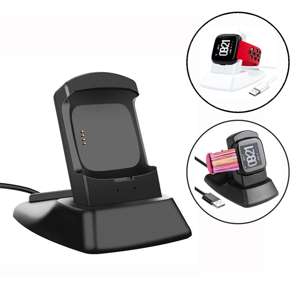 

Durable Smartwatch Smartwatch Charge Charger Charging Stand Station Dock Holder for Fitbit Versa Lite Smart Watch Wristband