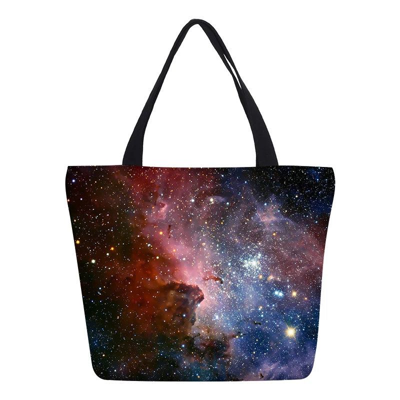 Veevanv Мода Galaxy Для женщин повесить Сумки Звездное небо Печать bookbag холст Обувь для