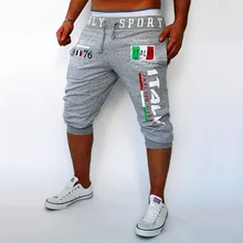 Mens Männchen Kurze knielange Hosen Brief Drucken Jogginghose Baumwolle Hosen Ernte Hosen Plus Y1194