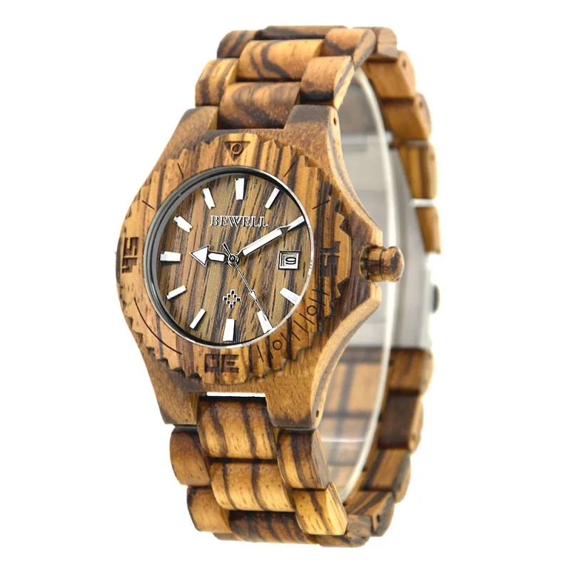 BEWELL WOODEN WATCH