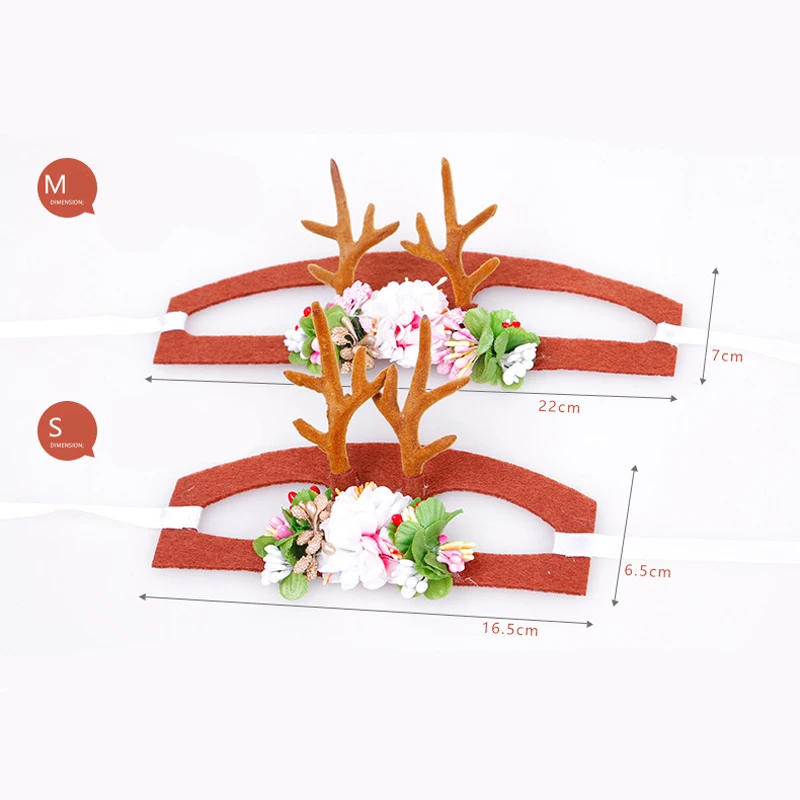 Оленьи рога Кепка для собаки Рождественская повязка на глаза для косплея кошка щенок Уход за волосами лося головной убор карнавальные вечерние аксессуары для волос