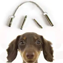 1Pcs Pet Dog Cat Training Obedience Silver Whistle Ultrasonic Supersonic Sound Pitch Quiet Trainning Whistles Pets Supplies