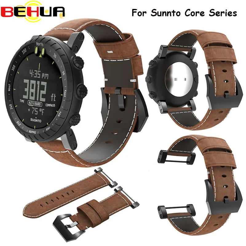 

Genuine Leather Watchband Bracelet 21CM Watch Strap Belt Wristband Accessories Watch Bracelet Strap Band For Suunto Core #EW