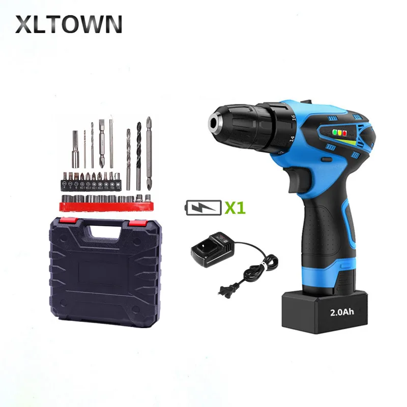 

XLTWON 25V Electric Screwdriver With a box Multifunction Electric Drill Charging Cordless Electric Drill Drill bits