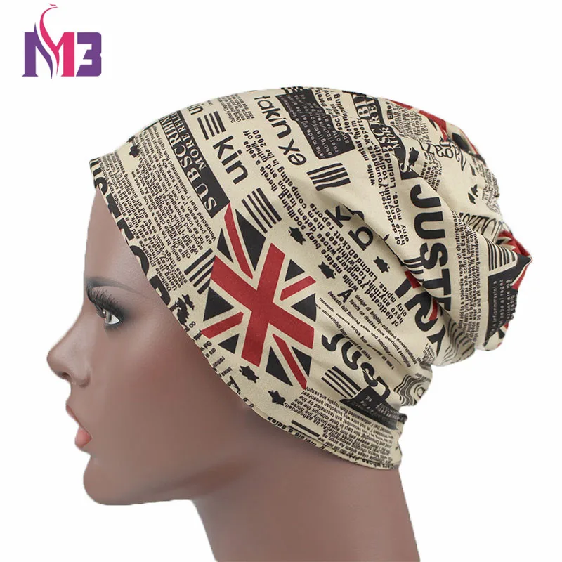 

Spring Autumn Men Women Unisex Printed Casual Beanie Hat Double Layer Wamer Skullies Beanie Neck Wamer Cycling Mask 3 in 1