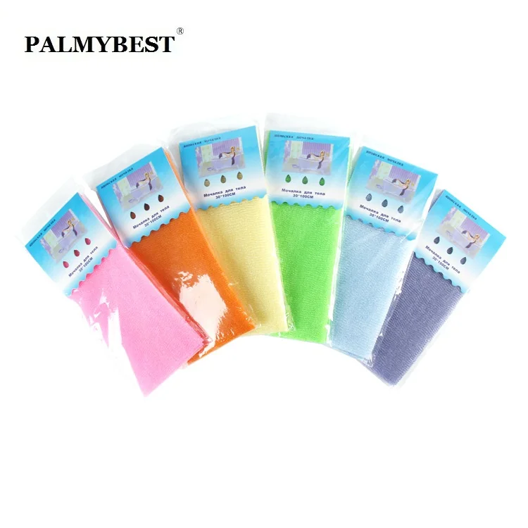 

5pcs/lot, Nylon Mesh Bath Shower Body Washing Cloth Exfoliate Puff Scrubbing Towel Cleaning Cloth