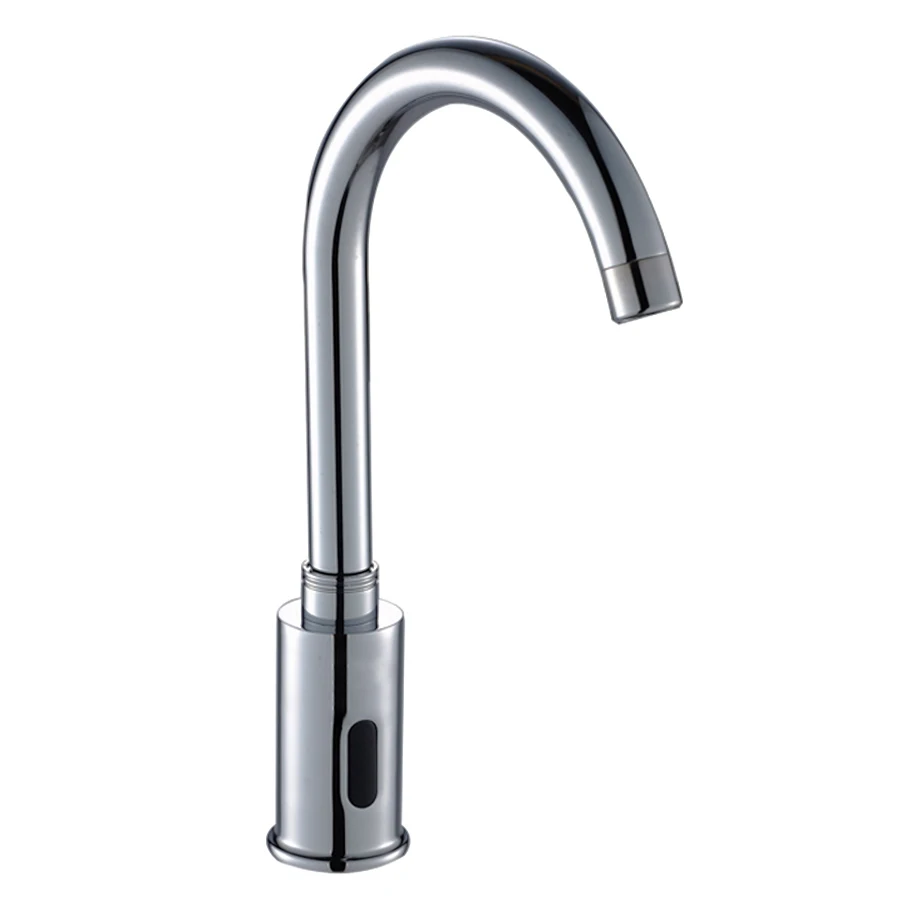 Touchless Sensor Faucet With Swivel Spout Chrome Hands Touch Free