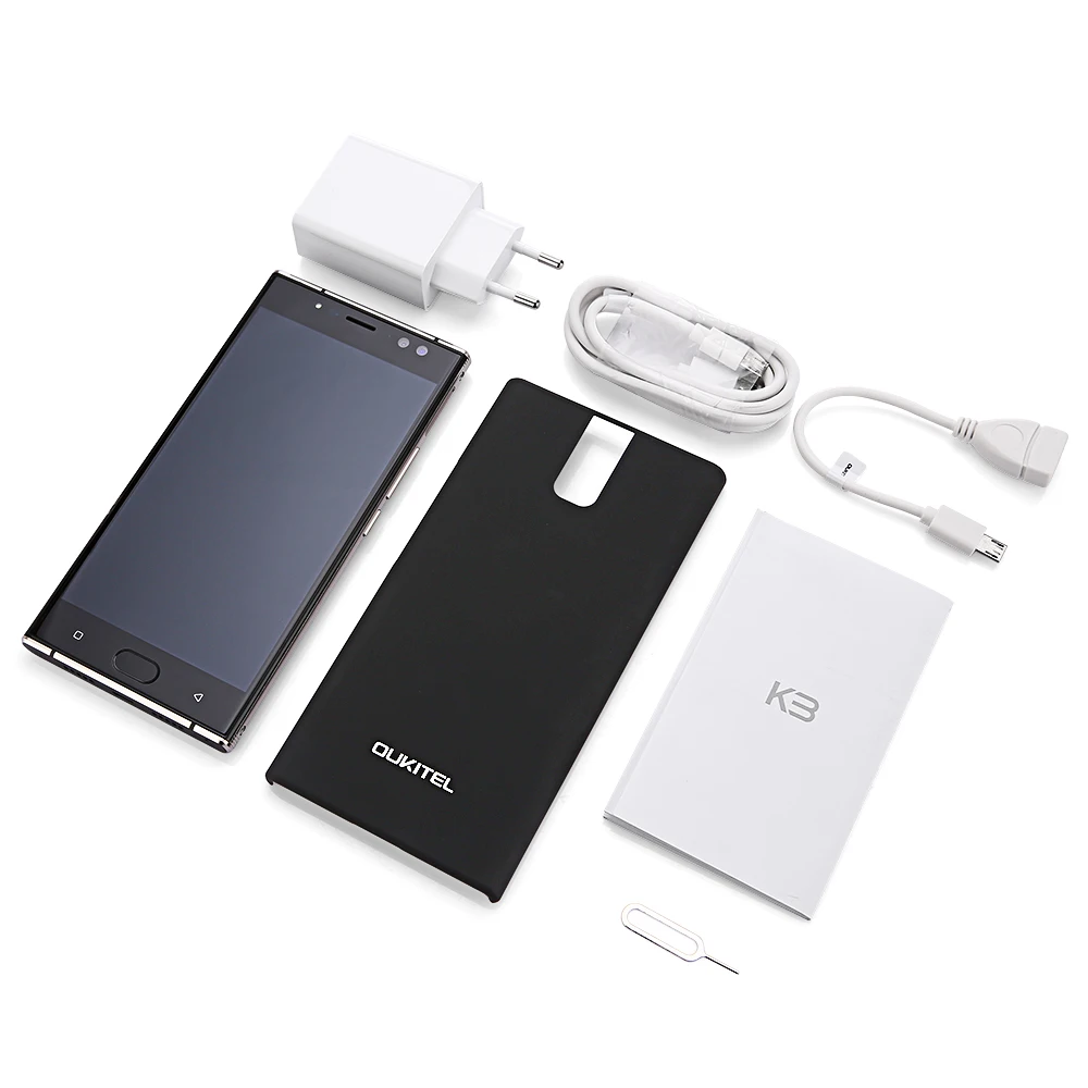 OUKITEL K3 5 ''FHD 6080 мАч 4 камеры смартфон 4G B + 6 Octa Core Android 7 0 9 В/2A MT6750T отпечатков