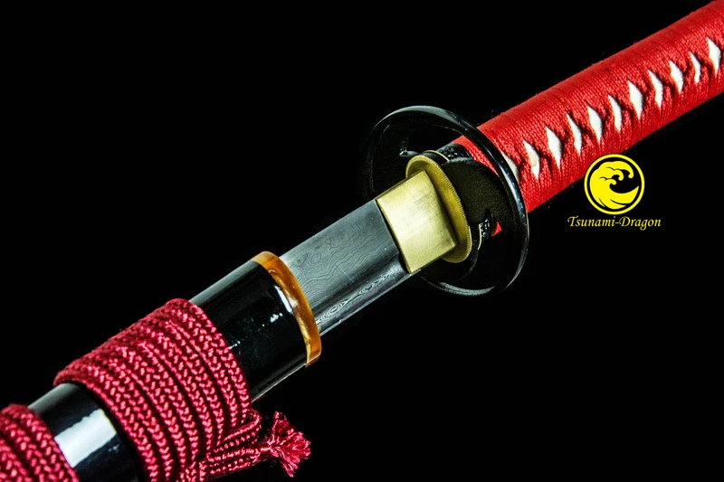 Handmade Oil Quench Folded Steel Japanese Katana Samurai Sword Battle