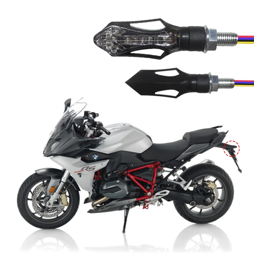 

Rear Indicator Turn Signal LED Light 5 Color Signal lamp for BMW F650GS F700GS F750GS F800GS S1000RR R1200RS R1200GS Adventure