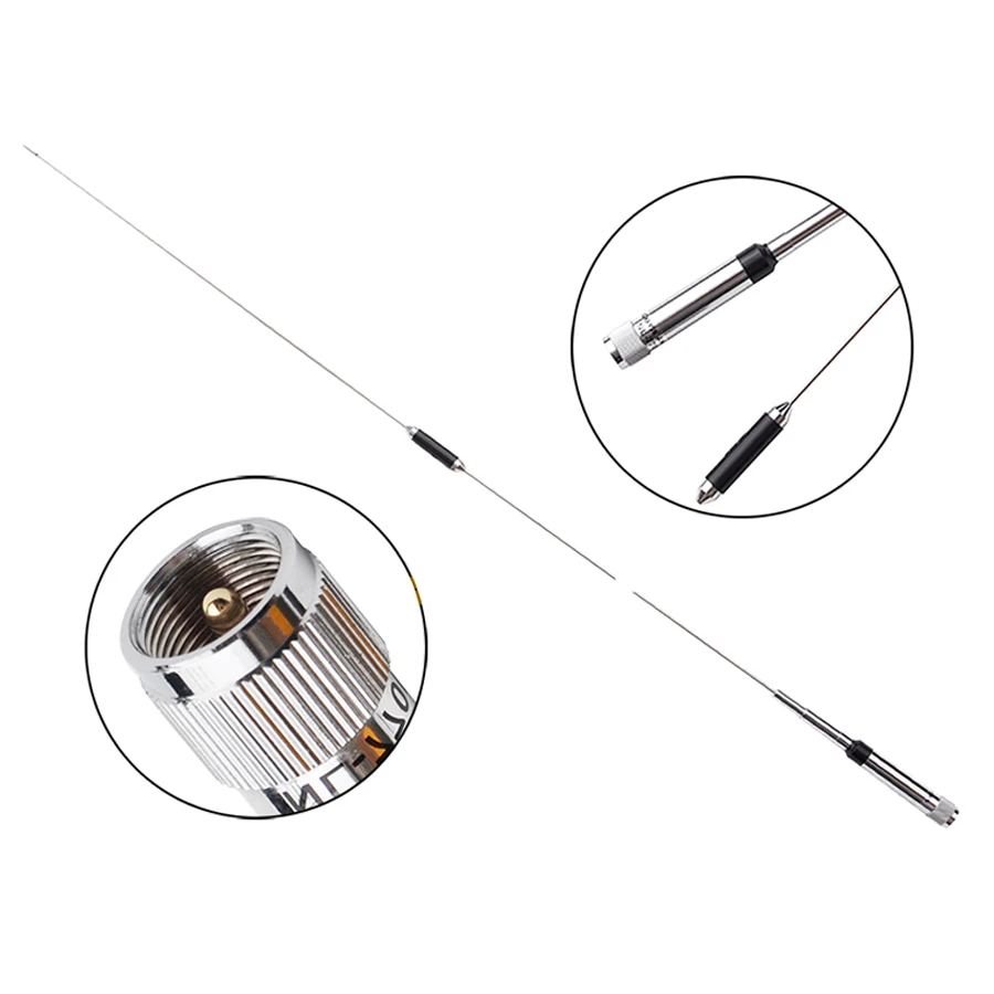 Silver Color NL 770R Mobile Radio Antenna Aerial UHF M Interface Dual