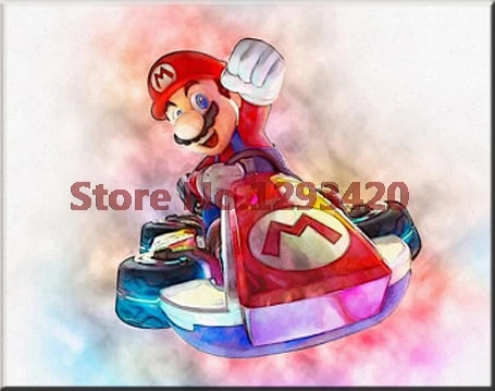

Diamond Embroidery Cartoon Mario Pattern Crafts Diy Diamond Painting Cross Stitch 5D Full Diamond Mosaic Kits