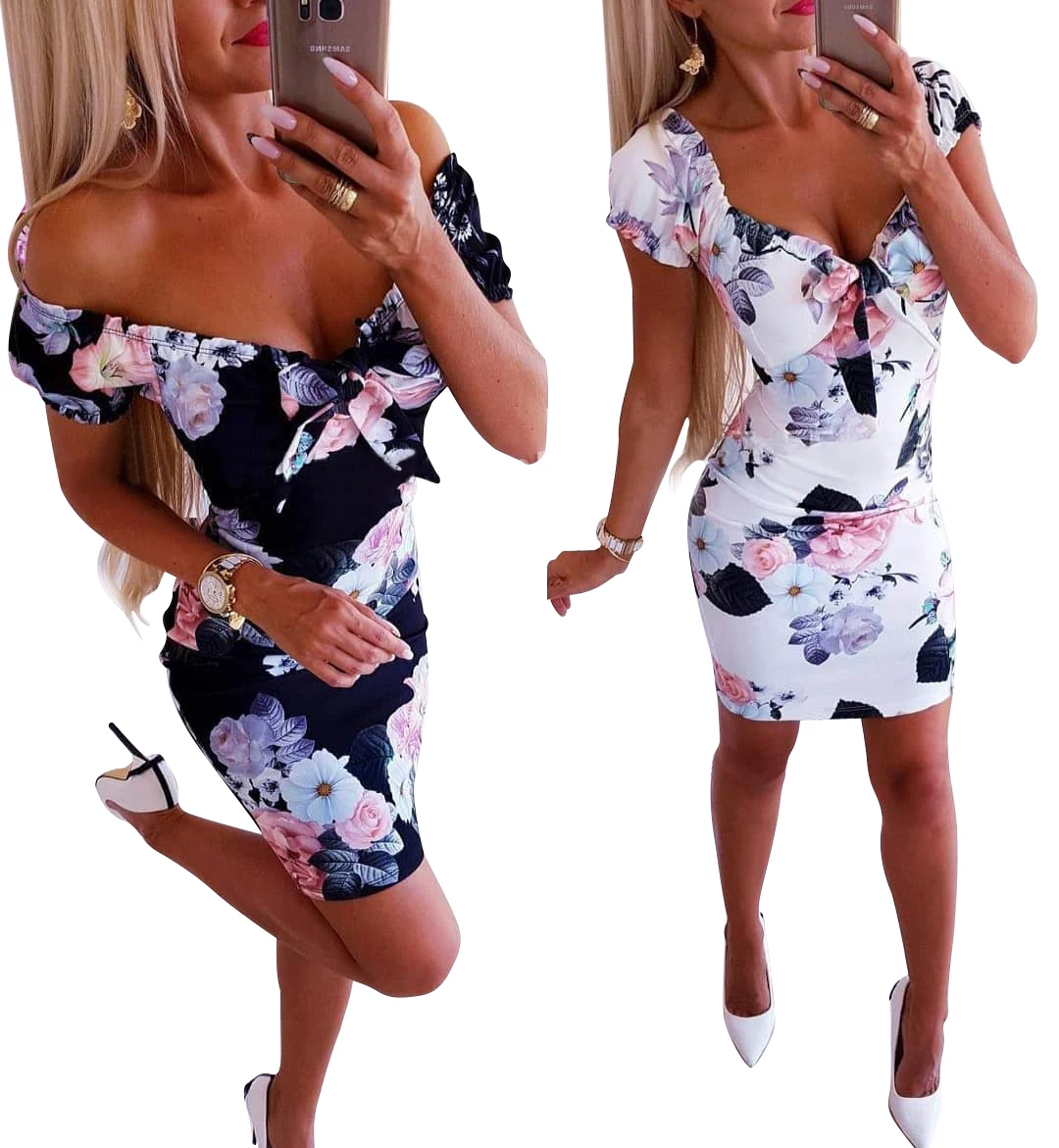 Hot Sexy Women Dress Bandage Bodycon Ladies Casual Short Sleeve Sexy Club Party Dress Sheath Short Mini Dress Girls womens clothes