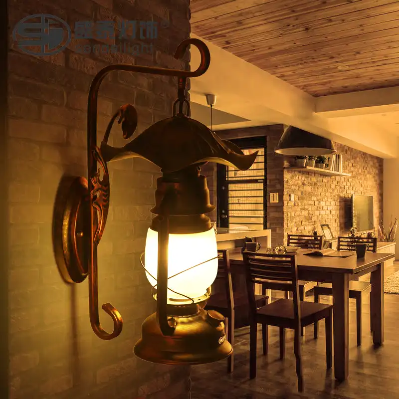 American Country Living Room Bamboo Wall Lights Antique Vintage Bamboo Wall Lights Antique Vintage