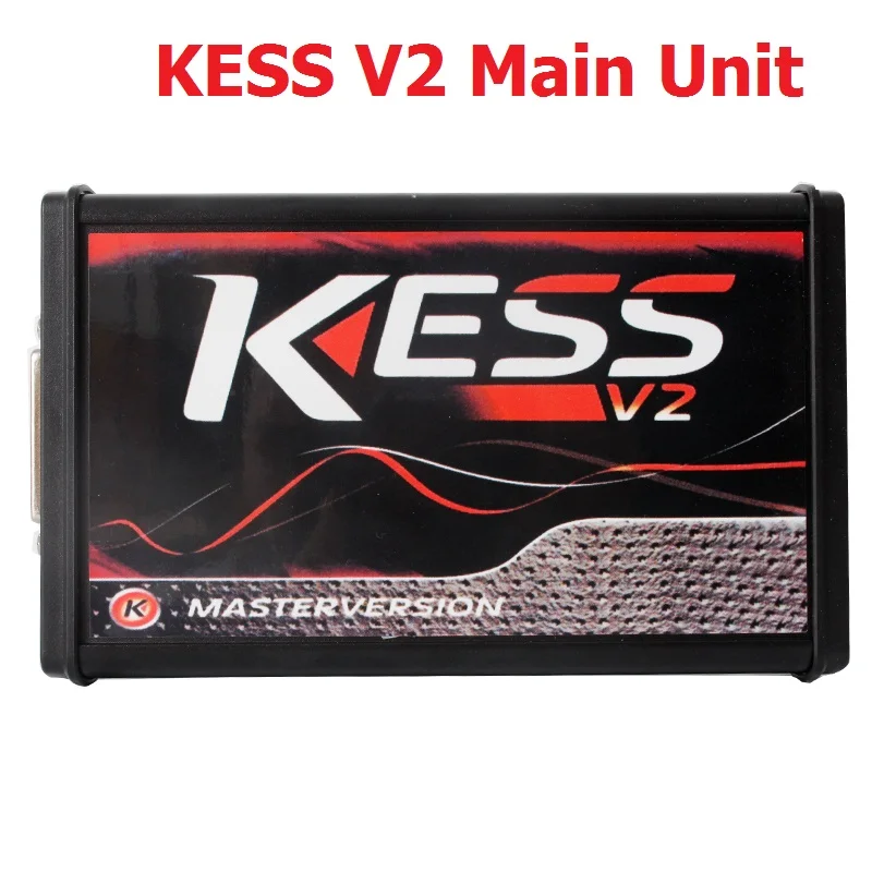 KESS V2 V2.47 V5.017 ЕС красный ECM Титан Winols KTAG V7.020 4 светодиодный онлайн мастер-версия ECU OBD автомобиль/Грузовик программист инструмент - Цвет: KESS Main unit