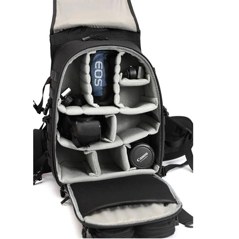 Многофункциональный водонепроницаемый на открытом воздухе сумка для камеры Профессиональный рюкзак для камеры DSLR сумка для камеры Canon Nikon sony+ дождевик
