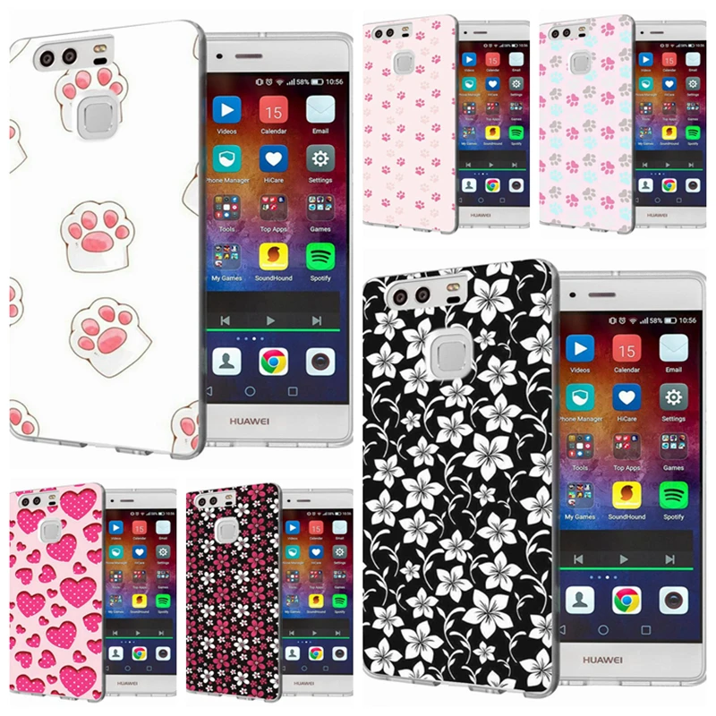 TPU Luxury For Huawei P9 Lite/P8 Lite/P10Lite Y5 II 2 Y5ii Y6 Compact Cover Design love an array of stars Back B164 |