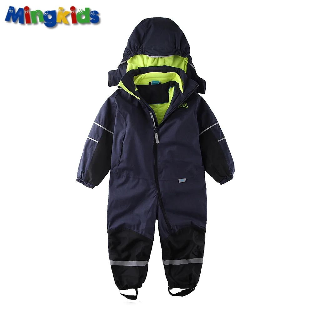 Mingkids Snowsuit overall boy Rompers Ski Jumpsuit Outdoor Snow Suit ...