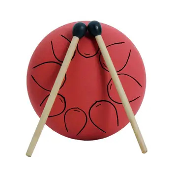 

Portable 5 Inch Stainless Steel Mini Hand Pan Drum Percussion Innovative Lotus Empty For Kid