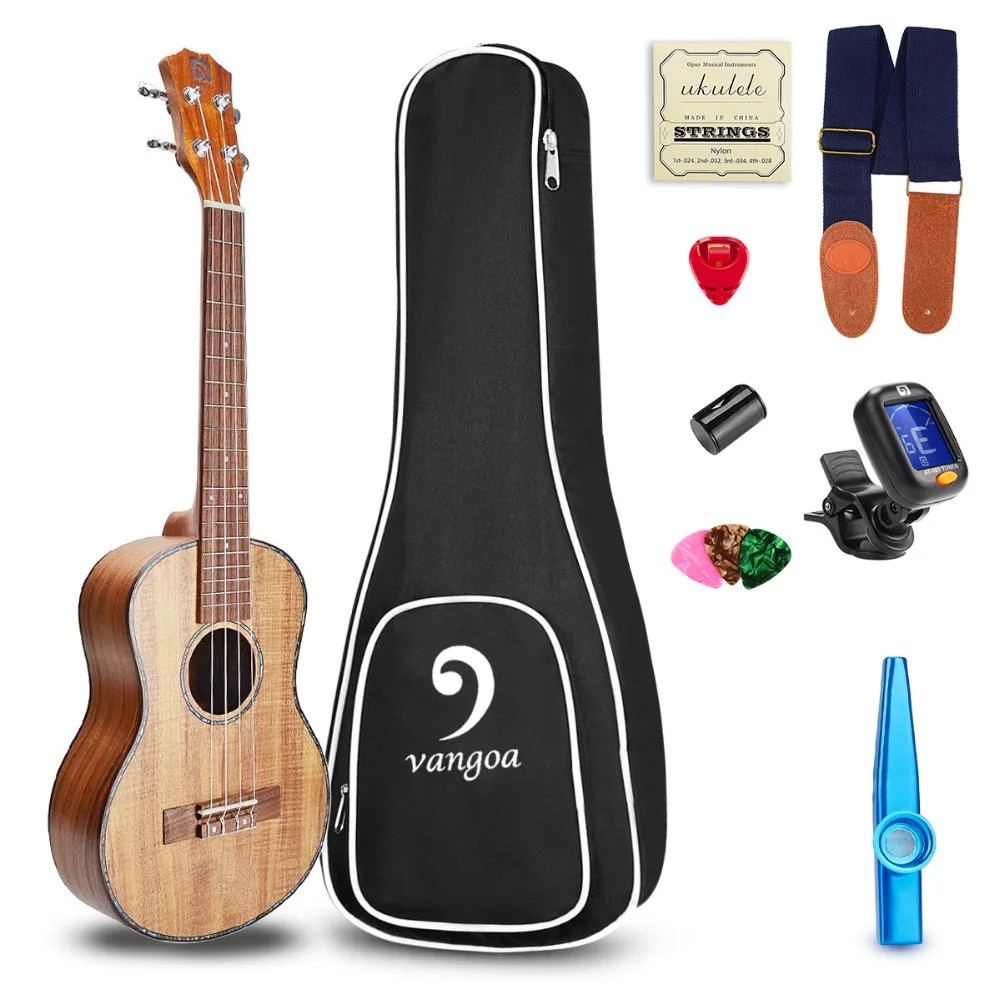 

21 inch Soprano Ukulele Acoustic Uke Mini Guitar KOA Uke Hawaii Guitar Guitalele Beginner Kit