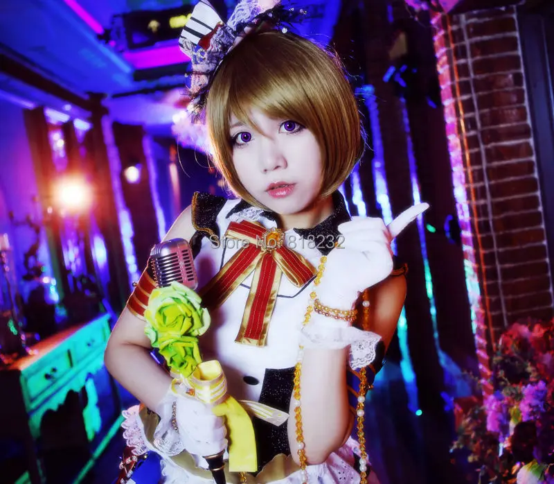Love Live School Idol Project Koizumi Hanayo топы без рукавов платье горничной униформа наряд аниме