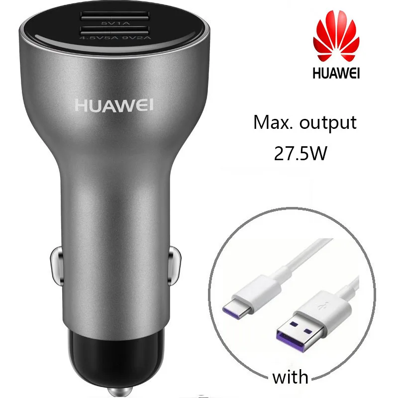 هواوي شاحن سيارة الأصلي أدائنا 5A نوع C نوع-C كابل سريع سوبر شحن P10 زائد P20 زميله 9 10 20 برو X الشرف 10 V10