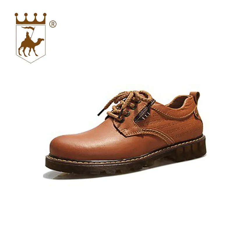 

BACKCAMEL 2018 Casual Shoes Men's Leather British Boots Big Shoes Outdoor Leisure Oxfords Men's Work and Safety Boots Warn Lace