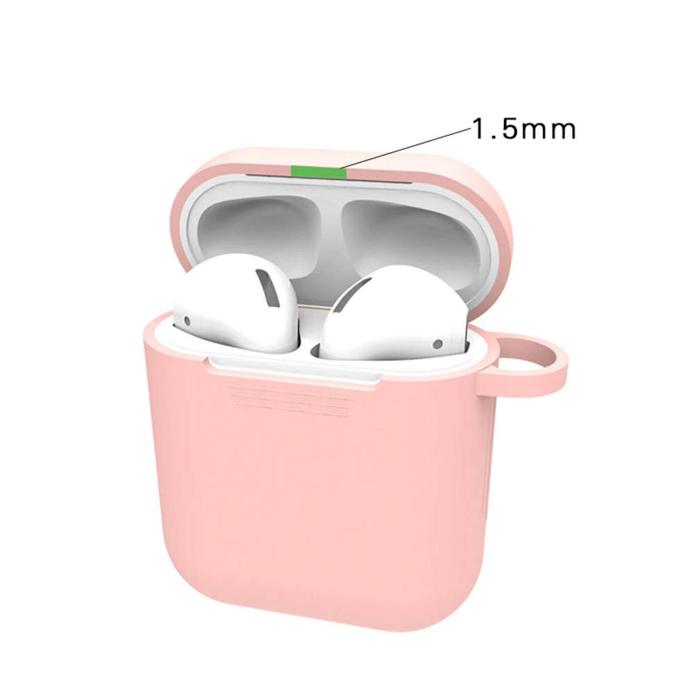 Силиконовый мягкий чехол для наушников Apple Airpods беспроводные Bluetooth наушники