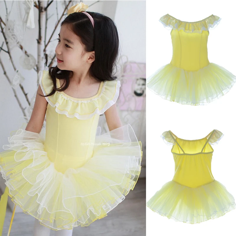 yellow ballet tutu dress