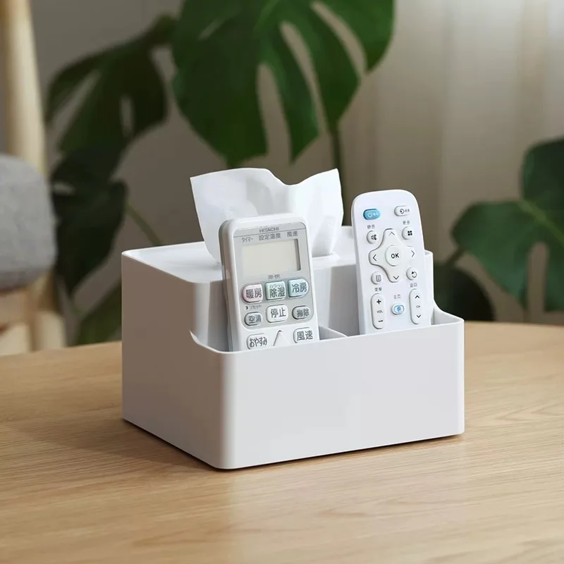 Plastic Tissue Box Cover Paper Napkin Holder Storage Box Paper Towel Dispenser Removable Tissue Paper Container Table Decoration