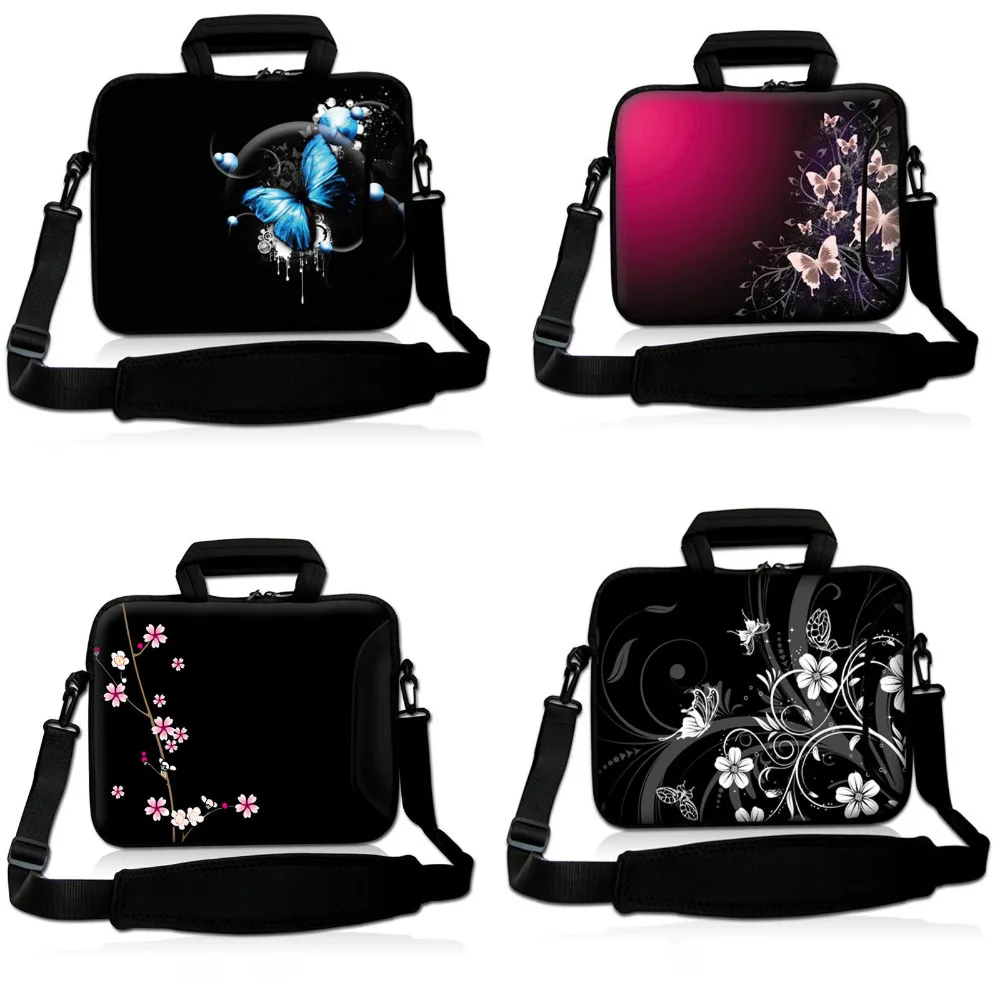 Women Laptop Sleeve Soft Messenger Shoulder Bag Case Handbag Carry bag Pouch Cover Protector for