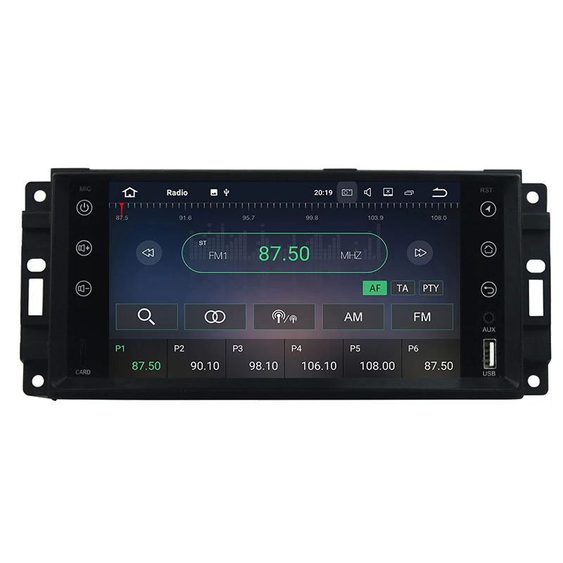 Sale Lenvio 2GB RAM Android 7.1 CAR Radio GPS Navigation For Dodge Jeep Commander Compass Grand Cherokee Wrangler Chrysler 300C 2