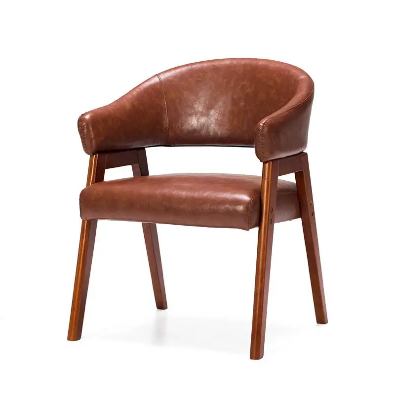 Стул из твердой древесины с подлокотниками, обеденный стул из ткани в скандинавском стиле, рабочий стол, стул современный стул в стиле минимализм - Цвет: style 9