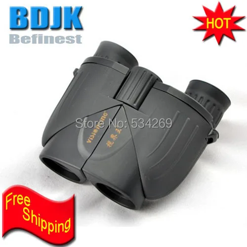 

10X25mm Hand Black Folding Binoculars Telescope 103M Fieldof View with Tripod Adaptor Free Shipping