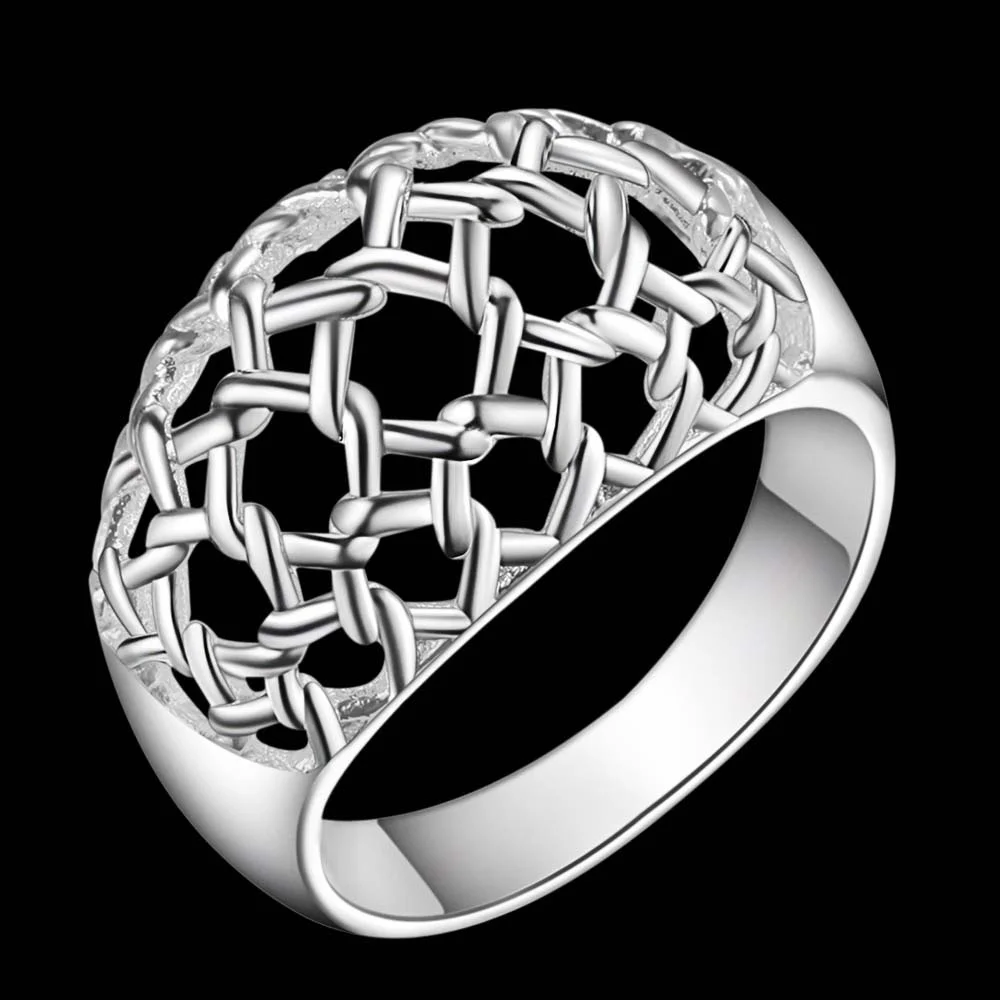 Модное женское и мужское кольцо с серебряным покрытием AQHSSCJH ITMVLXRL|womens ring finger|women