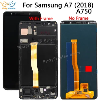 

6.0'' Test For Samsung A750 LCD Display Touch Screen Digitizer For Samsung Galaxy A7 2018 A750 A750F SM-A750F A750FN Original